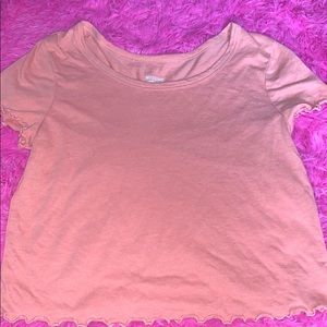 mossimo cropped shirt